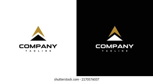 Diseño del logotipo de las iniciales de letras AW modernas y fuertes