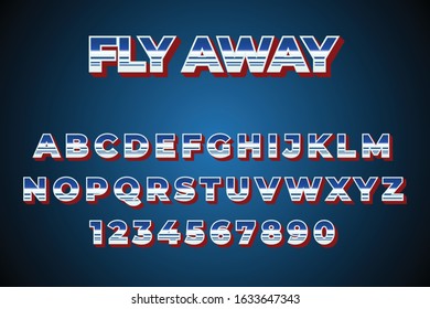 Modern strong bold font effect Premium Vector