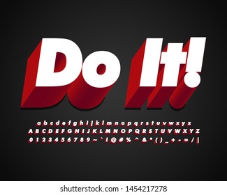 Modern strong bold text style 