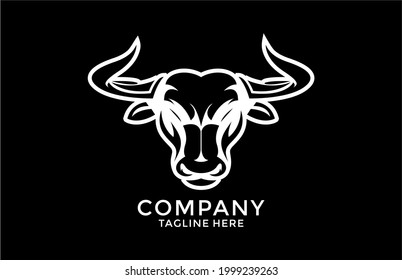 Modern Strong Bull Logo Design