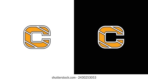 Modern and strong C logo design