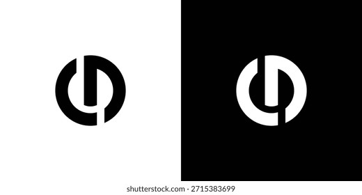 Diseño moderno y fuerte del logotipo de la letra del CD