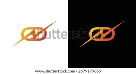 Modern and strong Electric N logo design