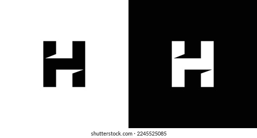 	Modern and strong letter H initials logo design