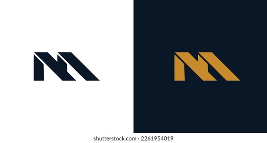 	Modern and strong letter M initials logo design
