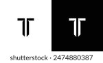 modern and strong  letter T initials logo design