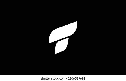 Modernes und starkes Logo-Design mit Buchstaben T