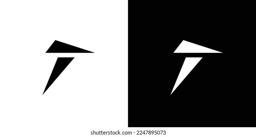 Modern and strong letter T initials logo design 6