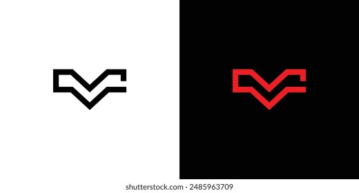 Modern and strong V logo design