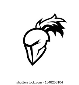 modern strong wild beast gladiator of rome vector logo design