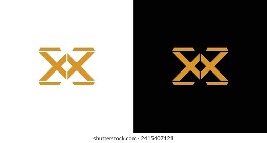 Modern and strong X logo design