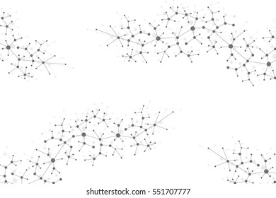 Modern Structure Molecule DNA. Atom. Molecule and communication background for medicine, science, technology, chemistry. Medical scientific backdrop