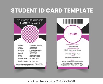 Modern Student ID Card Template Design
Professional School ID Badge Template
Sleek Student Identity Card Design Template
Customizable College ID Card Template