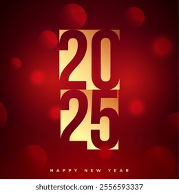 modern style 2025 new year wishes background vector