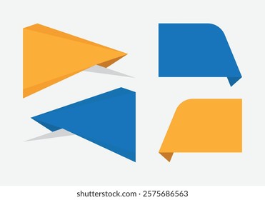 Modern style 3D vector shapes full editable layout
