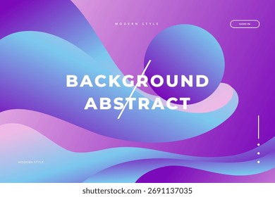 Fondo Abstractas de estilo moderno con Formas fluidas y degradado 