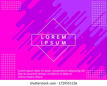 Diseño abstracto de fondo abstracto de estilo moderno con colores rosa, morado y blanco para páginas web y fondos de pantalla plana Diseño abstracto geométrico moderno. EPS10