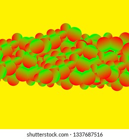 Modern style abstract futuristic vector background with gradient spheres.