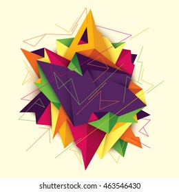 Modern style abstract illustration. Vector illustration.