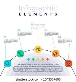 Modern Style Abstract infographics number options template Vector illustration can be used for workflow layout diagram business step options banner web design colorful
