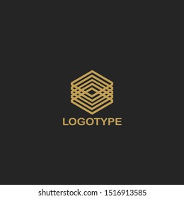 Modern style abstract techno logo icon vector design for business or brand identity.