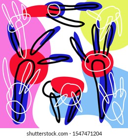 modern style abstract template vector