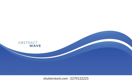 modern style abstract wave with curry motion for business background vector