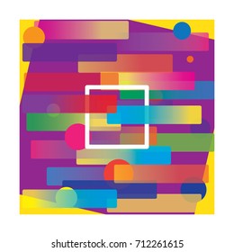 Modern style abstraction color. Vector illustration