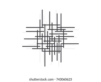 Modern style abstraction with composition.