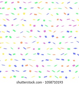 Modern style abstraction with composition made of various shapes in color. Vector illustration.