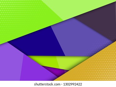 Modern style abstraction with composition made of various line shapes background. vector overlap layer on space for background design.