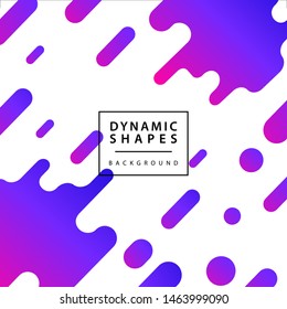 Modern style abstraction with composition made of various rounded shapes with geometrical element . Vector illustration.