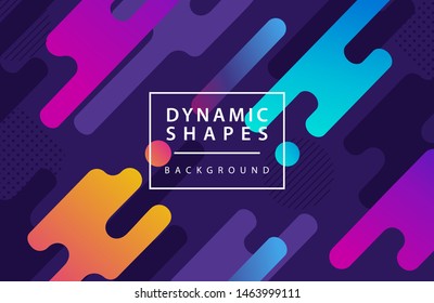 Modern style abstraction with composition made of various rounded shapes with geometrical element . Vector illustration.