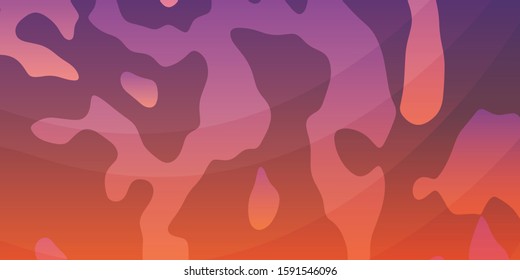 Modern style abstraction with composition made of various rounded shapes element . Vector illustration background vector