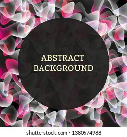 Modern style abstraction with a composition of various rounded translucent shapes in color. Liquid composition. designs for posters, leaflets, vector illustrations.