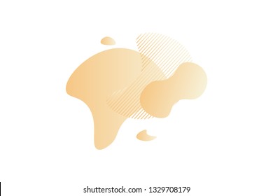 Modern style abstraction liquid background from various shapes.color template illustation vector.