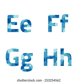 Modern Style Alphabets Set Vector Illustration