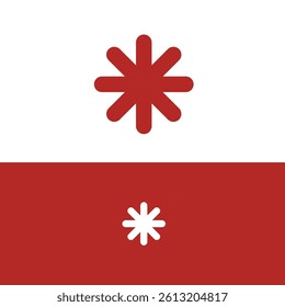 Modern Style Asterik Shape Design - Star Design