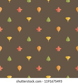 modern style autumn leaf pattern