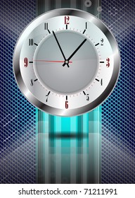 modern style background with classic clock