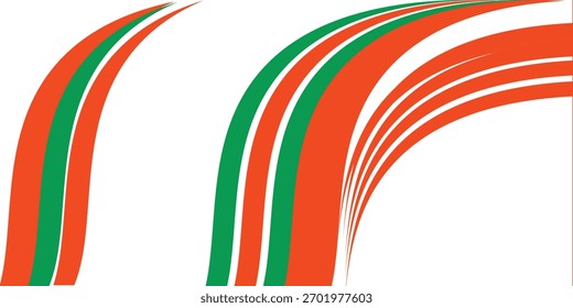 Fundo de estilo moderno com a bandeira húngara em forma de curva. Vetor de cobertura da Hungria.

Informações importantes