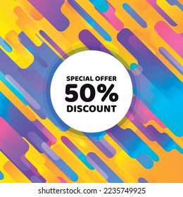 Modern style background with rounded shapes.