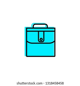 Modern style bag icon
