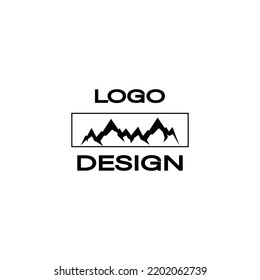 plantilla de logotipo de montaña de forma de abeja de estilo moderno