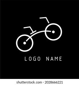 modern style bicycle logo vector