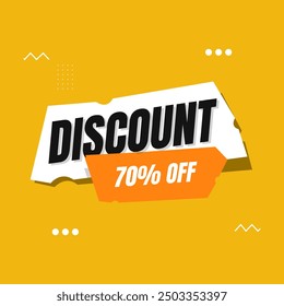 modern style big discount offer template shop now and get up to 70 percent off