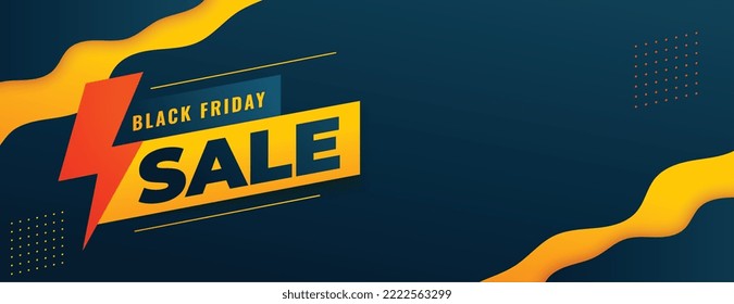 modern style black friday sale banner for social post vector 