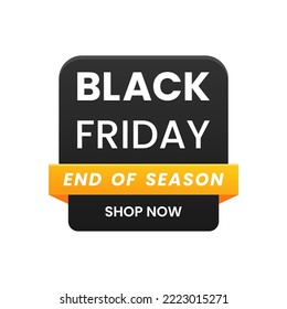 Modern style black friday simple vector design