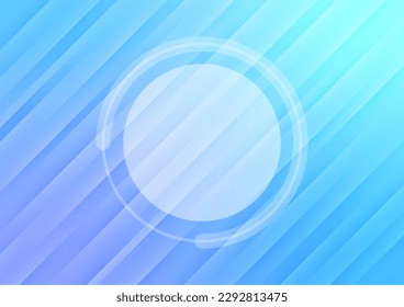 Modern style blue gradient line circle center graphics  presentation background. vector illustration.