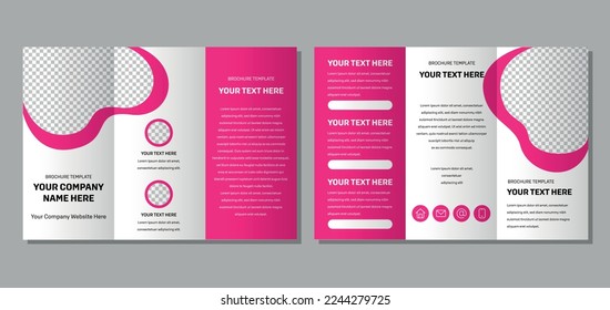 modern style brochure template, multiple pages for your business presentation